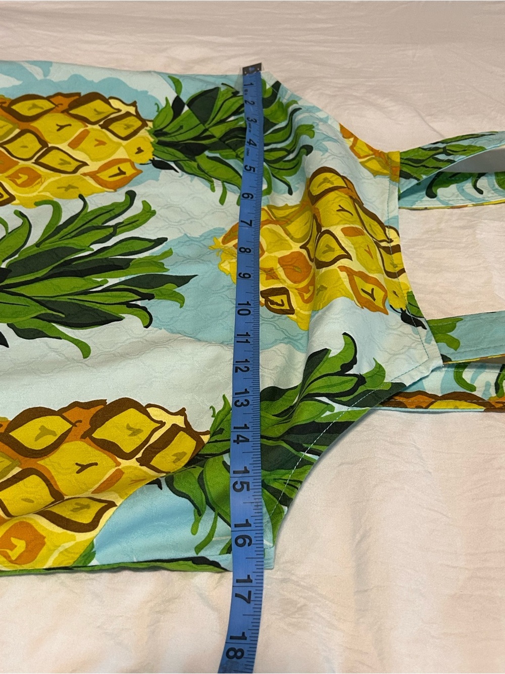 Trina Turk Pineapple Dress Turquoise Yellow Sundress
Adjustable Straps Size4 - Picture 6 of 10